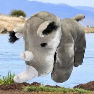 Adventure Planet Plush Rhinoceros Rhino Stuffed Animal Nursery Shower Gift 12"